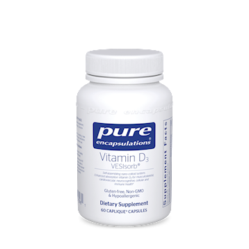 Pure Encapsulations Vitamin D3 VESIsorb 60 veg caps $42.40